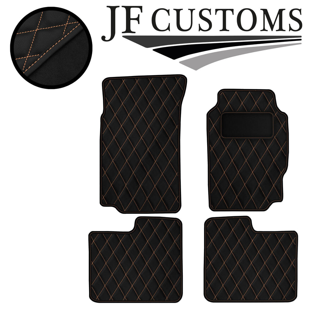 BEIGE DIAMOND STITCH VINYL 4X TAILORED FLOOR CARPETS FOR PEUGEOT 406 95-04 JF1