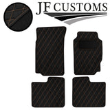 BEIGE DIAMOND STITCH VINYL 4X TAILORED FLOOR CARPETS FOR PEUGEOT 406 95-04 JF1