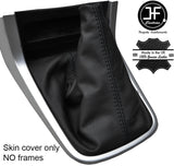 BLACK STITCHING LEATHER MANUAL GEAR GAITER FITS ISUZU D MAX D-MAX 2012-2017