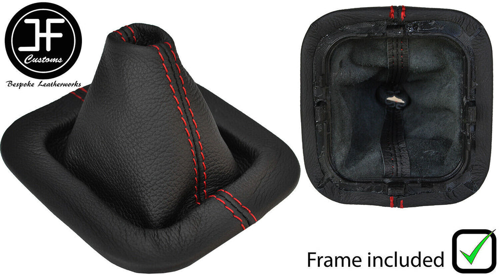 RED STICH LEATHER AUTOMATIC HI LOW GEAR+PLASTIC FRAME FOR LAND ROVER DEFENDER