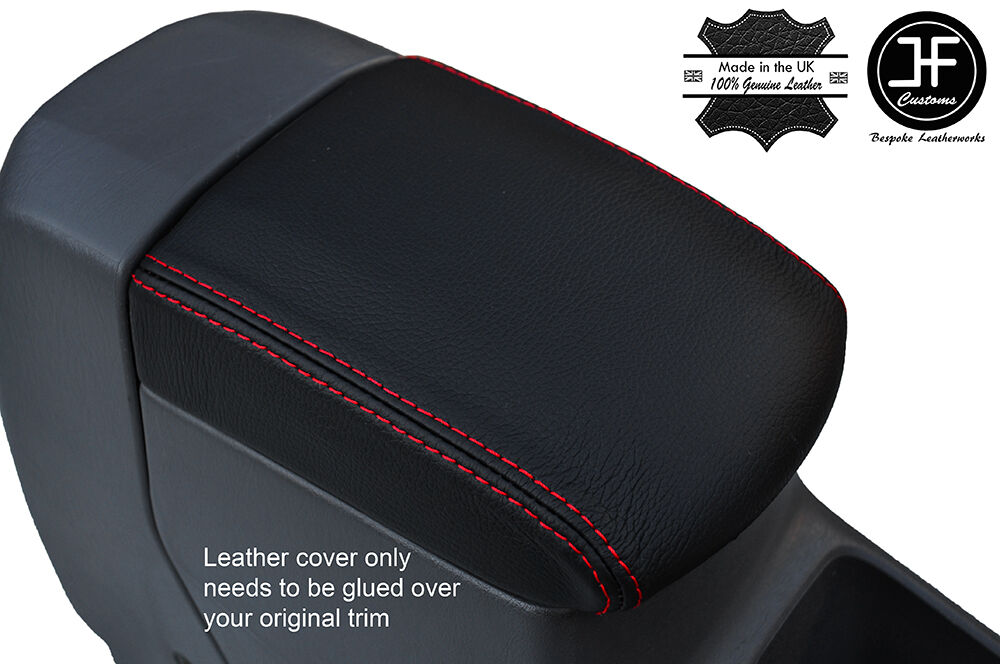 RED STITCHING ARMREST LID LEATHER COVER FITS TOYOTA RAV 4 2001-2005 CUSTOM NEW