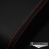 FITS MAZDA RX8 03-12 RED STITCH LEATHER GEAR + HANDBRAKE & 2X ARMREST COVERS