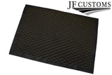 YELLOW DIAMOND STITCH QUILTED VINYL  PADDED PANEL LUXURY PREMIUM 125CM X 85CM