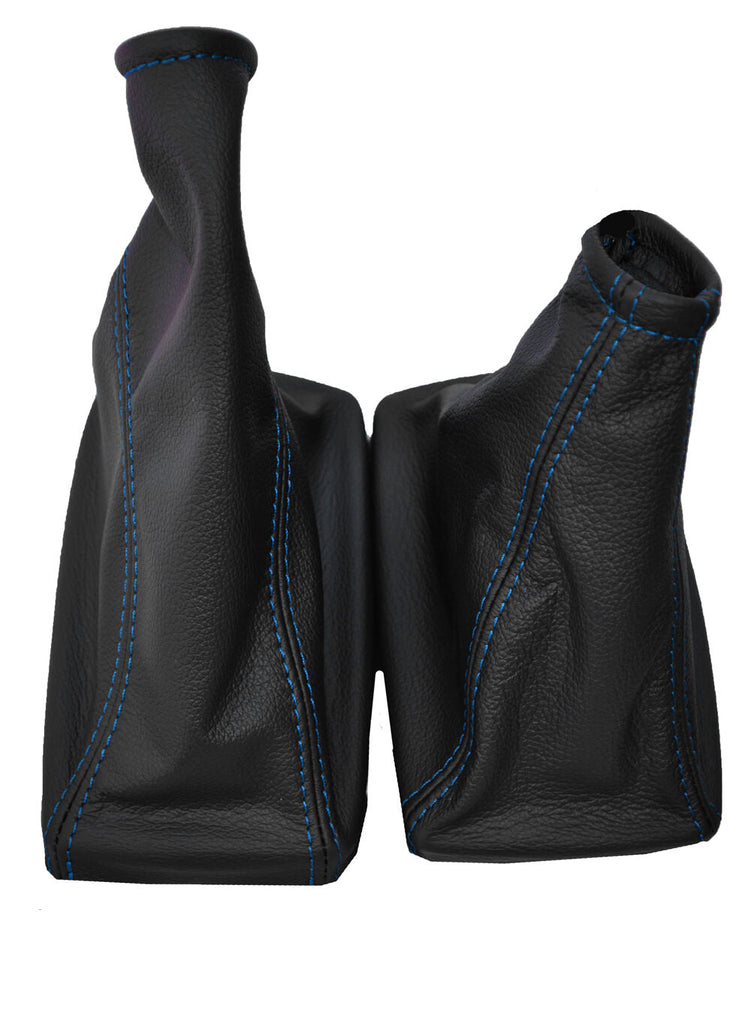 BLUE STITCH FITS VAUXHALL CORSA C COMBO BARINA XC GEAR & HANDBRAKE GAITER SET