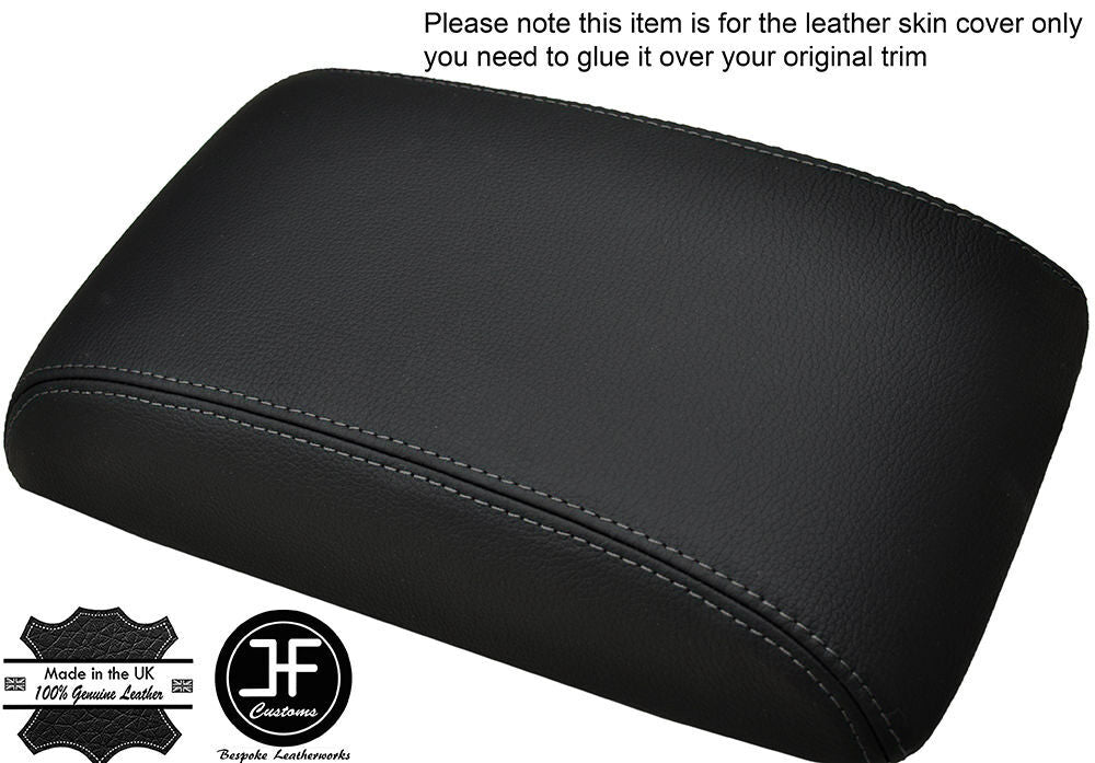 GREY STITCHING FITS VW SCIROCCO 2008+ LEATHER ARMREST COVER LEATHER CUSTOM NEW