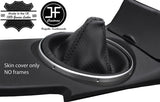 BLACK STITCH CARBON FIBER VINYL MANUAL GEAR GAITER COVER FITS MAZDA RX8 03-12