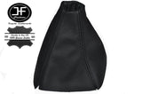 BLACK STITCH MANUAL LEATHER GEAR GAITER GEAR BOOT FITS FORD GALAXY MK3 06-10