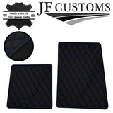 BLUE DIAMOND STITCH VINYL 2X TAILORED FLOOR MAT CARPETS FOR LOTUS ELISE S1
