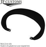 BLACK STITCH SPEEDO HOOD CLUSTER LUXE SUEDE COVER FOR AUDI TT MK2 2006-2014