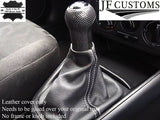 FITS VW GOLF MK4 GEAR STICK GAITOR WHITE STITCHING 1998-2003 CUSTOM NEW