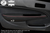 RED STITCH 2X DOOR ARMREST LEATHER COVERS FITS HONDA CIVIC EK3 EK4 EJ9 96-00