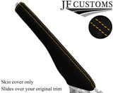 YELLOW STITCH ITALIAN SUEDE HANDBRAKE COVER FITS VW CADDY 2015-2019 CUSTOM NEW