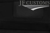 BLACK  STITCH ITALIAN LEATHER TOP DASH DASHBOARD COVER FITS TOYOTA HILUX 78-83