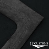 D GREY SUEDE COVERED MANUAL SHIFT SURROUND TRIM + FRAME FOR FORD MUSTANG 87-93