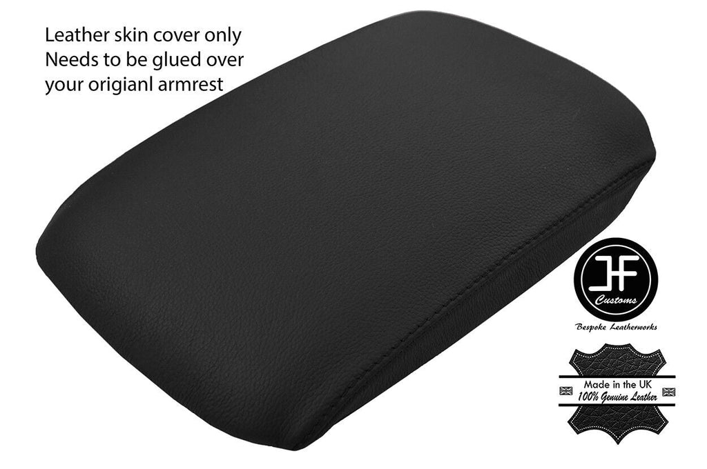 BLACK GENUINE REAL LEATHER ARMREST LID COVER FITS LEXUS RX350 RX450h 2010-2015