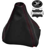 RED STITCHING MANUAL LEATHER GEAR GAITER FITS FORD S-MAX FL 2011-2015 CUSTOM NEW
