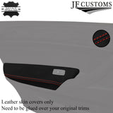 RED STITCH 2X FRONT DOOR ARMREST LEATHER COVERS FOR BMW X6 E71 E72 07-14