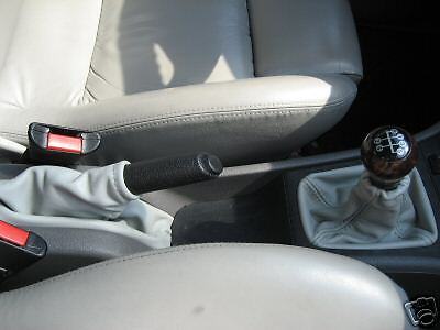 FITS VAUXHALL VECTRA B L GREY LEATHER GEAR HANDBRAKE SET CUSTOM NEW MADE IN UK