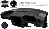 PURPLE STITCH DASH DASHBOARD REAL LEATHER COVER FITS VW T4 TRANSPORTER STYLE 2
