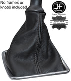 BLACK STITCHING MANUAL LEATHER GEAR GAITER FOR RENAULT LAGUNA 3 MK3 2007-2014