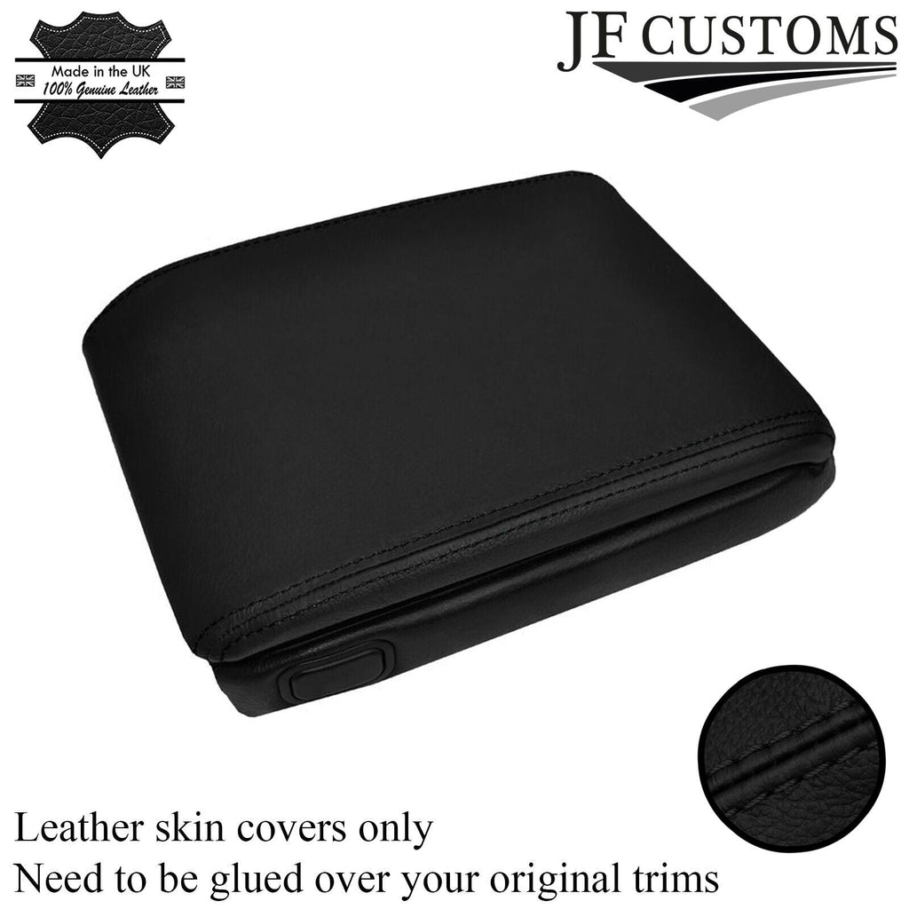 BLACK STITCH ARMREST LEATHER SKIN COVER FITS BMW E38 7 SERIES 94-01 CUSTOM NEW