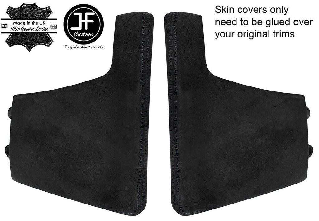 BLACK STITCH 2X CONSOLE SIDE TRIM SUEDE COVER FOR PORSCHE BOXSTER 987 STYLE2