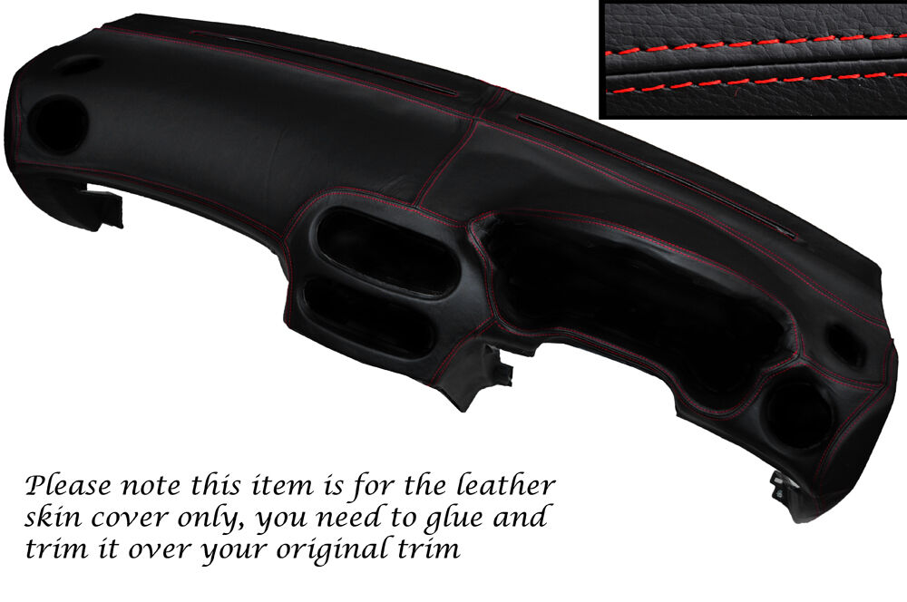 RED STITCH DASH DASHBOARD LEATHER SKIN COVER FITS HONDA CRX DEL SOL 92-97