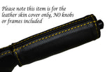 YELLOW STITCH HANDBRAKE HANDLE LEATHER SKIN COVER FITS LOTUS ELAN M100 SE