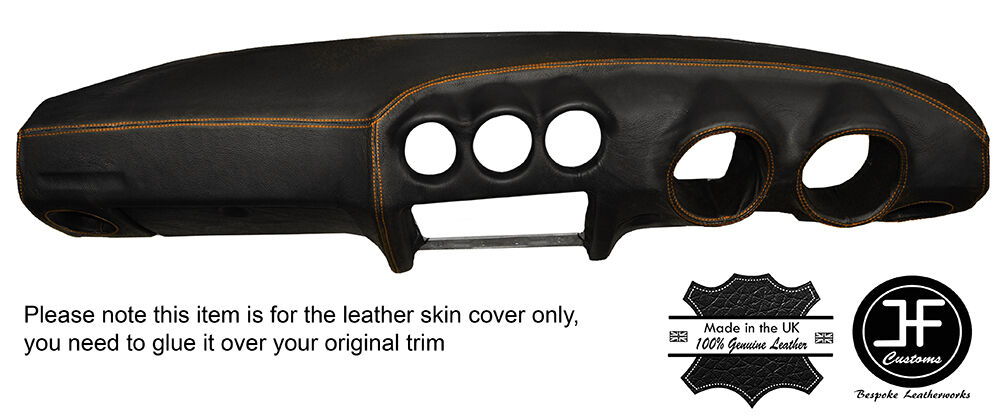 ORANGE STITCHING DASH DASHBOARD LEATHER COVER FITS DATSUN 260Z 280Z 2+2