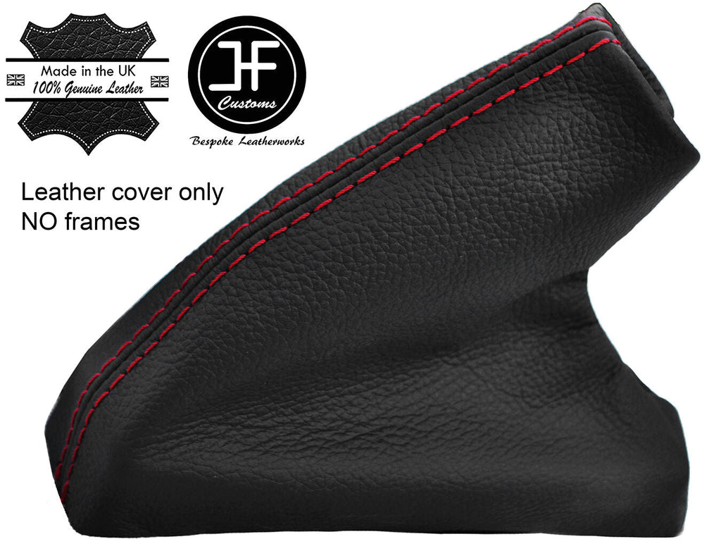 RED STITCH TOP GRAIN LEATHER HANDBRAKE GAITER FITS MG TF MGTF MK2 2000-2006