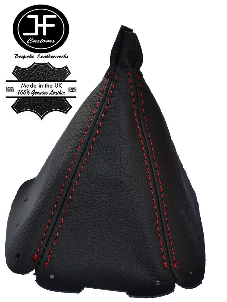 RED STITCH MANUAL LEATHER GEAR GAITER FITS FORD CORTINA MK5 1979-1982 CUSTOM NEW