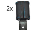 blue stitch FITS VOLKSWAGEN GOLF 4 MK4 IV JETTA 2X FRONT SEAT BELT STALK COVERS