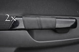 black sttiching FITS VAUXHALL OPEL CORSA D 2X DOOR HANDLE COVERS  2006-2011