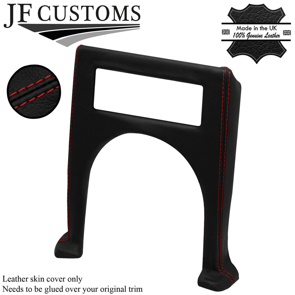 D RED STITCH LEATHER CENTRE CONSOLE RADIO SURROUND FOR TRIUMPH SPITFIRE MK4
