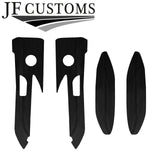 BLACK STITCH LEATHER FRONT DOOR INSERT+ARMREST COVERS FOR BMW F32 F33 F82 F83