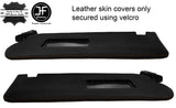 BROWN STITCH 2X SUN VISORS LEATHER COVERS FOR AUDI TT MK1 COUPE 98-06 STYLE 2