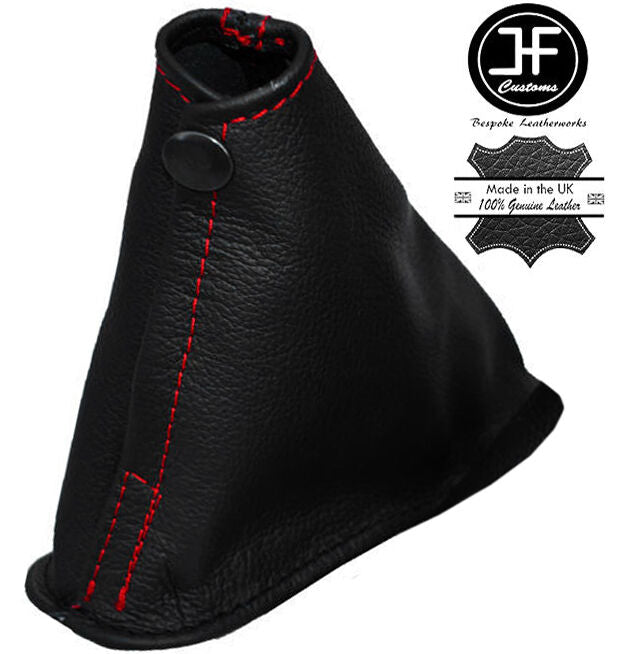 RED STITCHING REAL LEATHER HANDBRAKE GAITER FITS SKYLINE R34 1998-2002