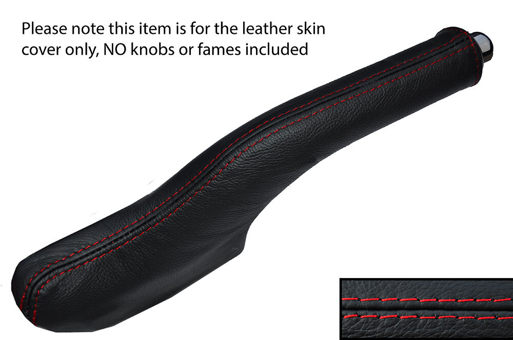 RED STITCHING LEATHER HANDBRAKE GAITER FITS OPEL GT ROADSTER 2007-2010