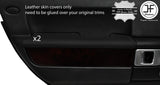 BLACK STITCH 2X REAR DOOR ARMREST LEATHER COVERS FITS RANGE ROVER VOGUE 06-12
