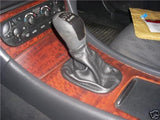 FITS MERCEDES C CLASS GEAR COVER  GENUINE LEATHER 1993-04 CUSTOM NEW MADE IN UK