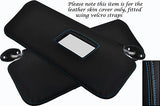 BLUE STITCH FITS TOYOTA HILUX SURF 4 RUNNER 89-95 2X SUN VISORS LEATHER COVERS