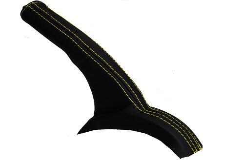 FITS TOYOTA SCION TC 05-10 E BRAKE BOOT LEATHER yellow st CUSTOM NEW MADE IN UK