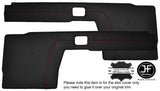 RED STITCHING 2X FRONT DOOR CARD TRIM LEATHER COVERS FITS BMW E24 HIGHLINE