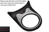 RED STITCHING GEAR SURROUND LEATHER SKIN COVER FITS NISSAN 370Z Z34 2009-2015