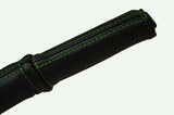green stitch  FITS RENAULT CLIO MK2 98-06 LEATHER HANDBRAKE HANDLE COVER ONLY