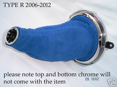 BLUE SUEDE FITS HONDA CIVIC TYPE R MK8 2006-2012 GEAR GAITOR REAL SUEDE