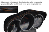 ORANGE STITCH FITS MAZDA RX8 03-12 SPEEDO GAUGE HOOD PU SUEDE SKIN COVER ONLY