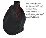 red stitching FITS KIA CARENS 2007-2012 LEATHER GEAR GAITOR CUSTOM NEW