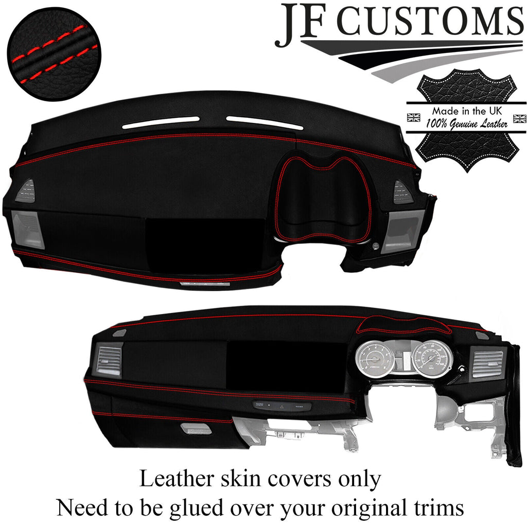 RED STITCH ITALIAN LEATHER DASH DASHBOARD COVER FITS MITSUBISHI LANCER EVO X 10