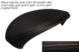 ORANGE STITCH SPEEDO GAUGE HOOD LEATHER SKIN COVER FITS BMW 1 SERIES E81 E82 E87